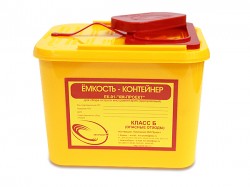 Емкость-контейнер для сбора острого инструментария, 1,3л